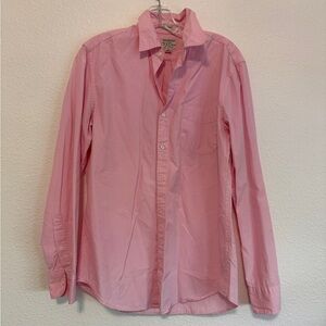 J. Crew Classic Pink Casual Button-Down Shirt Small